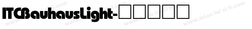 ITC Bauhaus Light字体转换